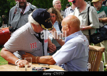 Stirling Moss Autogramme am Classic Days 2012, Schloss Dyck Deutschland Stockfoto