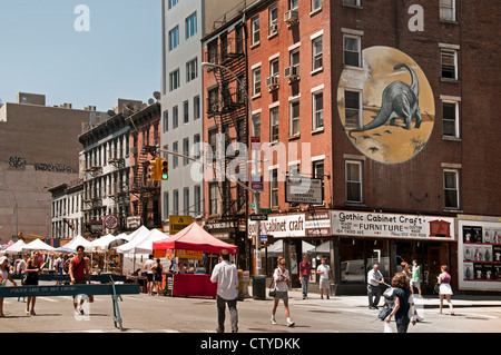 3rd Avenue Straße Markt East Village (Greenwich Village) Manhattan New York Vereinigte Staaten von Amerika American shop Geschäfte Stockfoto