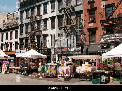 3rd Avenue Straße Markt East Village (Greenwich Village) Manhattan New York Vereinigte Staaten von Amerika American shop Geschäfte Stockfoto