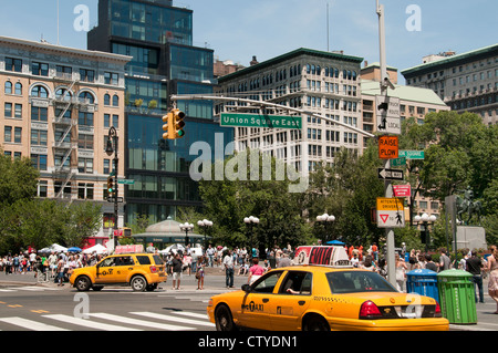 Union Square Manhattan New York City, Vereinigte Staaten von Amerika Stockfoto