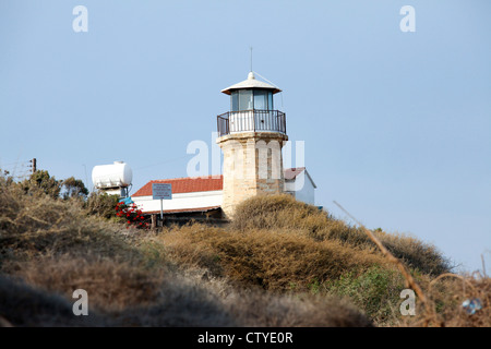 Meneou Leuchtturm am Cape Kiti, Zypern Stockfoto