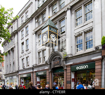 Eason Clock, O' Connell Street Dublin Irland Stockfoto