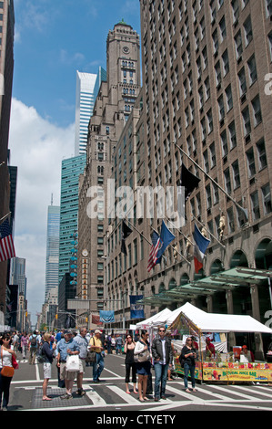 Am Wochenende Street Market Lexington Avenue Midtown Center East Manhattan New York Vereinigte Staaten von Amerika Stockfoto