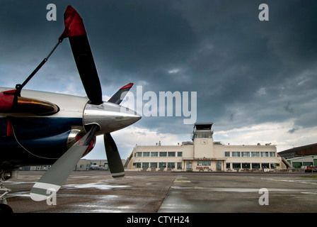 Shoreham Flughafen in West Sussex. Stockfoto