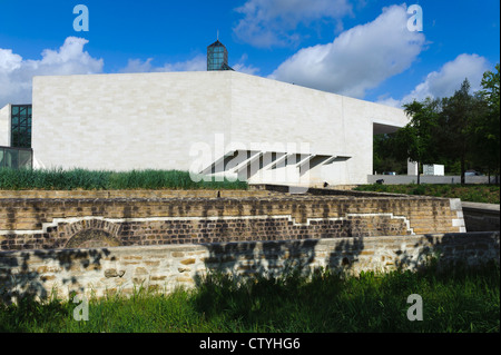 Fort Thüngen und Mudam Musée d ' Art Moderne Grand-Duc Jean am Kirchberg, Architekt Ieoh Ming Pei, Luxemburg-Stadt Stockfoto