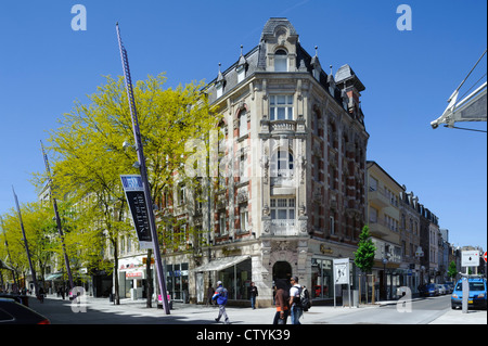 Art Nouveau House in Rue d'Alzette in Esch-Sur-Alzette, Luxemburg Stockfoto