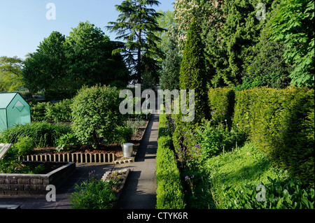 Garten von Schloss Château de Schengen, Schengen, Luxemburg Stockfoto