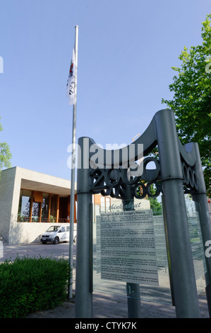 European Center und Denkmal des Schengen-Vertrags in Schengen, Luxemburg Stockfoto