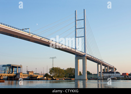 Rügen-Brücke, Stralsund, Mecklenburg-West Pomerania, Deutschland Stockfoto