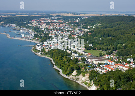 Luftaufnahme von Sassnitz, Insel Rügen, Mecklenburg-West Pomerania, Deutschland Stockfoto