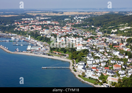 Luftaufnahme von Sassnitz, Insel Rügen, Mecklenburg-West Pomerania, Deutschland Stockfoto