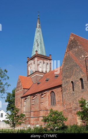 Kirche, Bergen, Insel Rügen, Ostseeküste, Mecklenburg-West Pomerania, Deutschland Stockfoto
