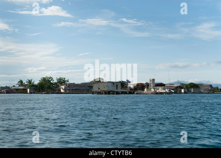 San Blas Inseln vor der Küste von Panama. Heimat der Kuna-Indianer. Stockfoto
