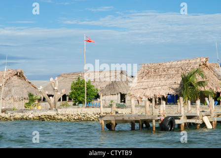 San Blas Inseln vor der Küste von Panama. Heimat der Kuna-Indianer. Stockfoto
