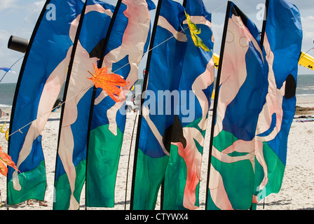 Adelaide Kite Festival jährlich, Semaphore Beach, South Australia Stockfoto