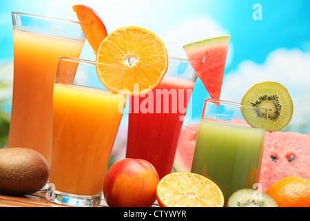 Sommer erfrischenden Saft Stockfoto