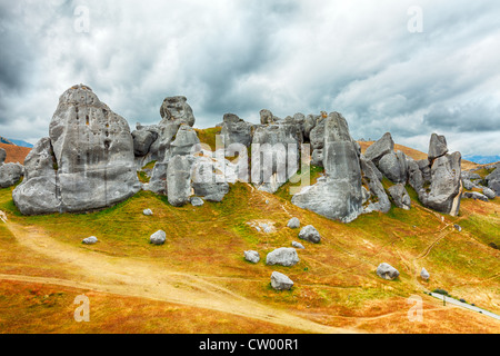 Der Burgberg. Südalpen. Arthurs Pass. Neuseeland Stockfoto