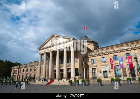 Kurhaus Gebäude (1907) der berühmten Spielbank Casinos Wiesbaden Stadtstaat Hessen Deutschland Europa Stockfoto