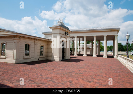 Anmutige neoklassizistische Gebäude des The Fairmont Wasserwerk am Fluss Schuylkill, Philadelphia, Pennsylvania, USA Stockfoto