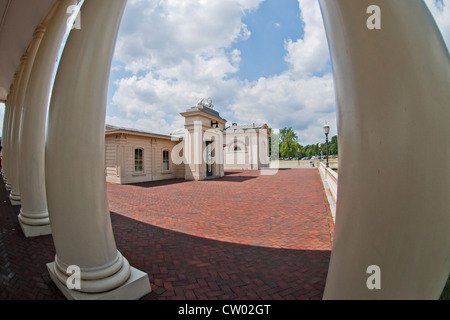 Detail des Wassers Fairmount arbeitet am Fluss Schuylkill, Philadelphia, Pennsylvania, USA Stockfoto