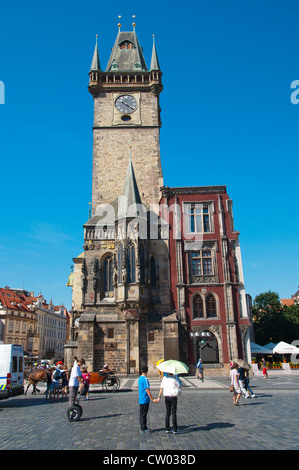 Staromestska Radnice alte Rathaus Staromestske Namesti vom Altstädter Ring Stare Mesto die Altstadt Prag Tschechische Republik Stockfoto