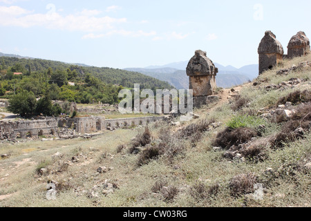 Tlos, antike Stadt in der Türkei Stockfoto
