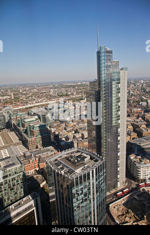 Vereinigtes Königreich. England. City of London. Hohe, Panorama-Sicht. Heron-Tower. Stockfoto