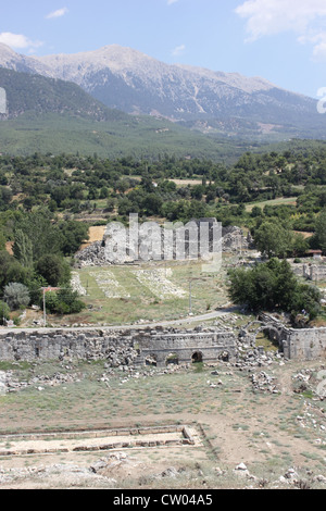 Tlos, antike Stadt in der Türkei Stockfoto