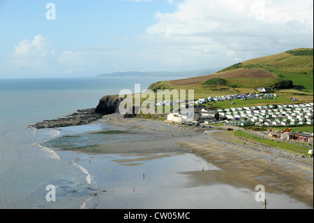Clarach Bucht in der Nähe von Aberystwyth Wales Uk Stockfoto