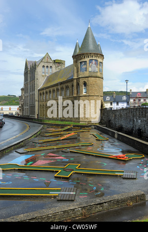 Old College Aberystwyth Universität Aberystwyth Wales Großbritannien bauen Stockfoto