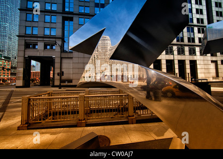 Reflexion in 333 wacker Stockfoto