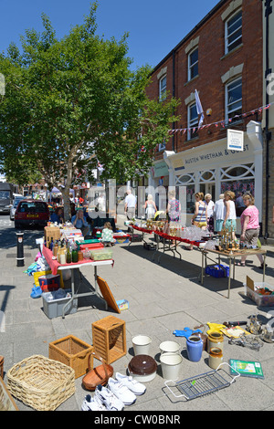 Antike Straßenmarkt, Südstraße, Bridport, Dorset, England, Vereinigtes Königreich Stockfoto