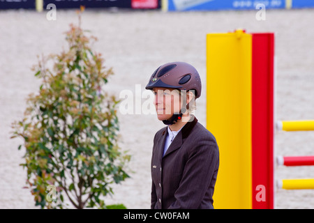 Deutsche Olympische Champion Ingrid Klimke, Preisverleihung, International Marbach Vielseitigkeit, 2012. Stockfoto