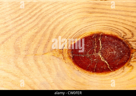Hintergrund - großen Knoten im Holz, Nahaufnahme. Stockfoto
