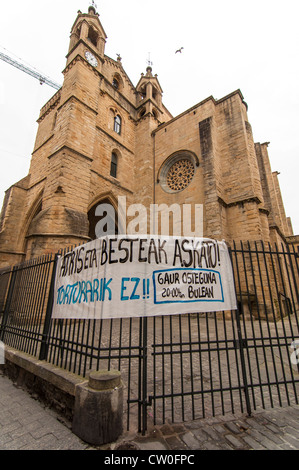 Kirche San Vicente. San Sebastian. Baskisches Land. Spanien. Europa Stockfoto