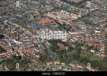 Luftaufnahme des Harleston Dorf, Norfolk Stockfoto