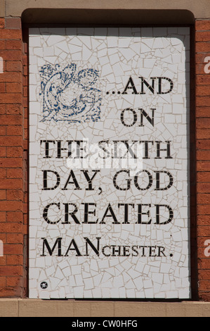Am sechsten Tag Manchester Stockfoto