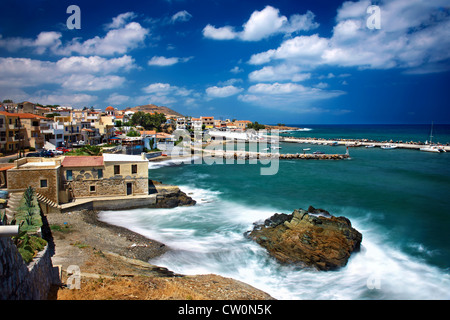 Pamormos Dorf, beliebten touristischen Resorts, in der Präfektur Rethymnon, Kreta, Griechenland Stockfoto