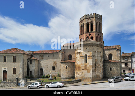 Kathedrale von Saint-Lizier in Midi-Pyrénées, Ariège, Pyrenäen, Frankreich Stockfoto