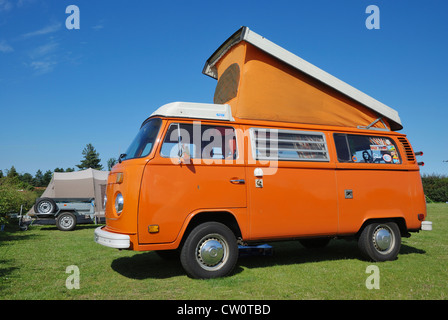 Ein VW Westfalia Wohnmobil "Early Bay". Stockfoto