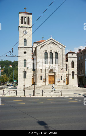 Crkva Svetog Josipa - katholische Kirche St. Joseph in Sarajevo Stockfoto