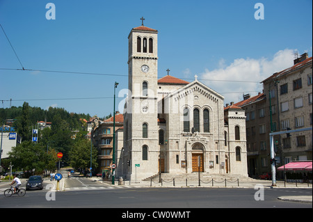 Crkva Svetog Josipa - katholische Kirche St. Joseph in Sarajevo Stockfoto