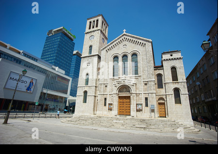 Crkva Svetog Josipa - katholische Kirche St. Joseph in Sarajevo Stockfoto