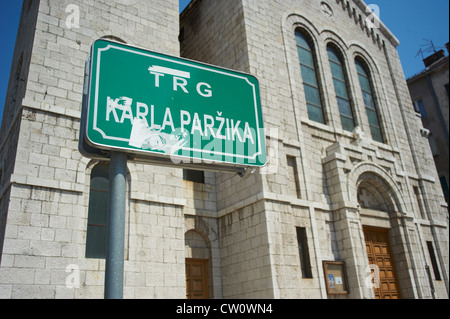 Crkva Svetog Josipa - katholische Kirche St. Joseph in Sarajevo Stockfoto