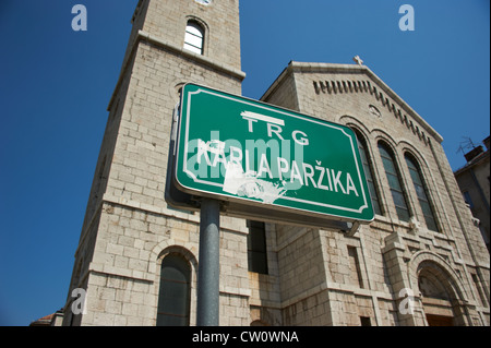 Crkva Svetog Josipa - katholische Kirche St. Joseph in Sarajevo Stockfoto