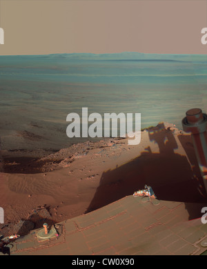 Verkaufschance Selfie NASA Mars Rover Opportunity mit späten Nachmittag Schatten in diesem Blick nach Osten Endeavour Krater Stockfoto