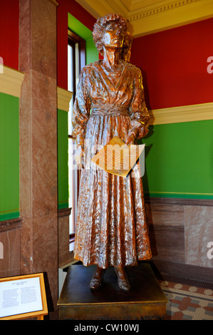 Jeannette Rankin Statue Montana State Capitol Building Helena MT uns Stockfoto