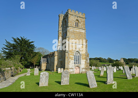 St. Nicholas Church, Church Street, Abbotsbury, Dorset, England, Vereinigtes Königreich Stockfoto