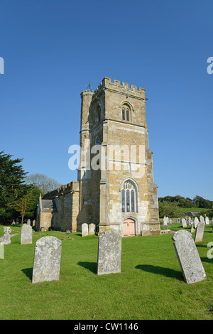 St. Nicholas Church, Church Street, Abbotsbury, Dorset, England, Vereinigtes Königreich Stockfoto