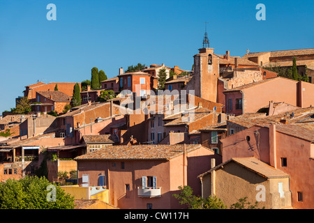 Detailansicht des Roussillon im Luberon, Provence Frankreich Stockfoto